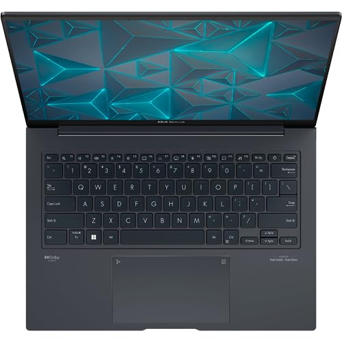 Image of ASUS Zenbook 14X OLED Laptop, 14.5 inch WQXGA Touchscreen, 13th Gen Intel Core i7-13700H, 16GB RAM, 1TB PCIe SSD, Webcam, Thunderbolts, HDMI, Wi-Fi 6, Windows 11 Pro, Gray