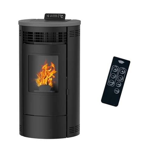 Poêle à granulés étanche Flavia 9,5 kW Noir Sannover