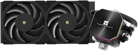 Refroidisseur à eau CPU Noir Thermalright Frozen Edge 240 avec ventilateur PWM 120mm, spécifications de radiateur 240 noir, dissipateur intégré pour AM4/AM5, Intel LGA1700/1851/1150/1151/1200