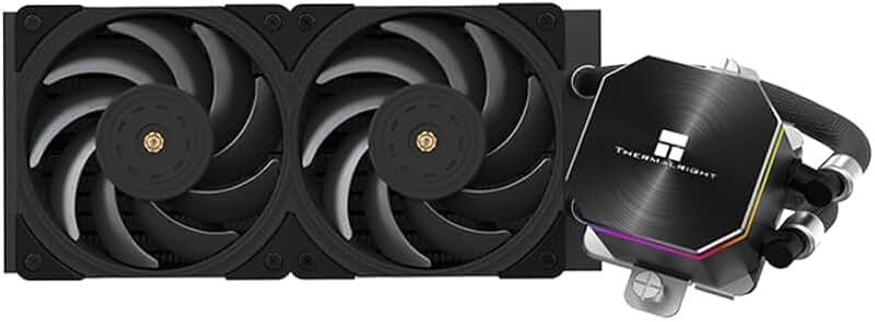 Refroidisseur à eau CPU Noir Thermalright Frozen Edge 240 avec ventilateur PWM 120mm, spécifications de radiateur 240 noir, dissipateur intégré pour AM4/AM5, Intel LGA1700/1851/1150/1151/1200