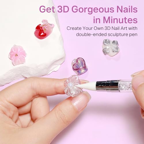 MIZHSE Gel Esculpido 3D Transparente para Uñas miniatura 5