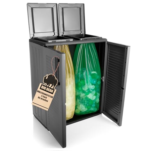 BigDean Mülltrennsystem Schrank Recycling System auch für Gelben Sack Made in Italy