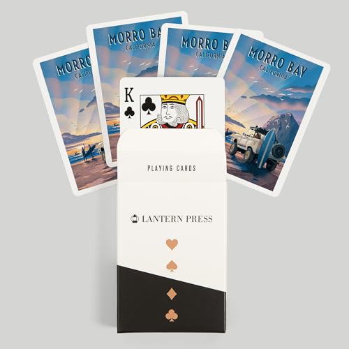 Morro Bay California Litografía Baraja 52 Cartas Tamaño Póker miniatura 6