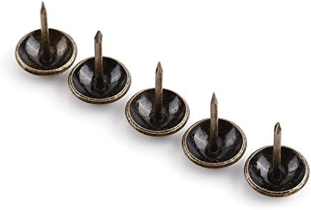 Yosoo 100pcs Antique Bronze Upholstery Nail Wood Decorative Tack Stud for Home Furniture Decor (Size:Type3-green Bronze)