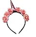 Shangrui Spirale Corno Fascia per Capelli del Partito Con Fiori Per i Bambini ed adulti Hairhoop Partito Cosplay Accessori