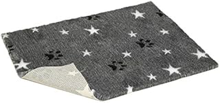 Vetbed Non-Slip Mottled Grey with White Stars and Black Paws