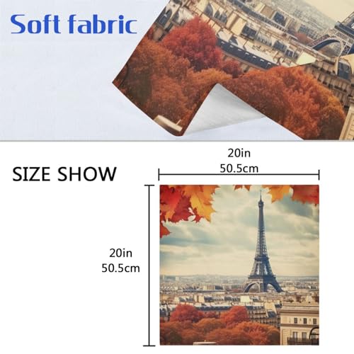 Servilletas de Tela Cuadradas Satin Paris Tower Set x6 miniatura 7