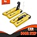 iMonse Universal Fit Car Door Step, Foldable Roof Rack Door Step Up on Door Latch, Both Feet Stand Pedal Ladder, Easy Access to Rooftop for Most Car, SUV, Truck, Max Load 400 lbs