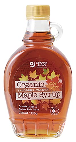 無添加 オーサワの有機メープルシロップ アンバー(リッチテイスト)250ml ★コンパクト★有機栽培のかえでの樹液を濃縮した天然甘味料 ★グレード:Canada GradeA アンバー(リッチテイスト)