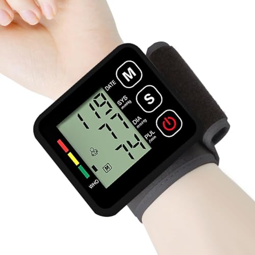 Blutdruckmessgerät, Handgelenk Blutdruckmessgerät, Herzfrequenz Hypertonie Monitor,mit Memory-Funktion,Präzise Blutdruck und Pulsmessung, tragbar und einfach zu bedienen Blutdruckmessgerät, Handgelenk Blutdruckmessgerät, Herzfrequenz Hypertonie Monitor,mit Memory-Funktion,Präzise Blutdruck und Pulsmessung, tragbar und einfach zu bedienen