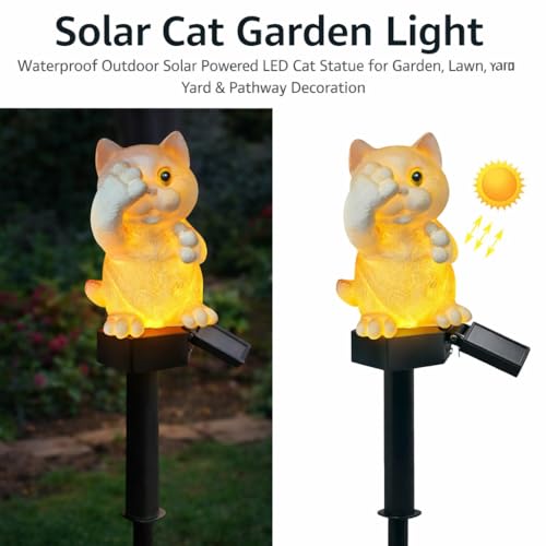 Image of CBK CAT Garden Solar Lights Outdoor Cute Bird LED Decorative Waterproof Garden Stake Lights, Lawn Lamp Light for Garden, Balcony, Patio, Yard Landscape Lighting