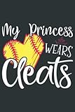 adidas icon baseball cleats  My Princess Wears Cleats Softball Mom Dad Baseball Player: Heart Journal Notebook 6x9 inch 100pages
