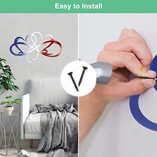 Icyant Decorazione Parete in Metallo Cuore