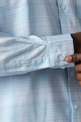 Image of Van Heusen Mens Checkered Full Sleeve Shirt | Timeless Pattern | Smart Comfortable Styling