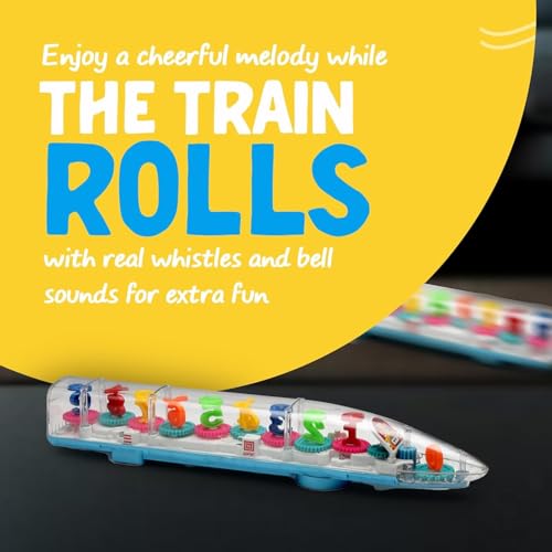 Image of Battery Operated 3D Dynamic Flash Speed Train Toy with Musical Sound for Kids /Babies /Girls /Boys /Toddlers | White & Blue Color | Musical Bande Bharat Bullet Train for 2+ Kids