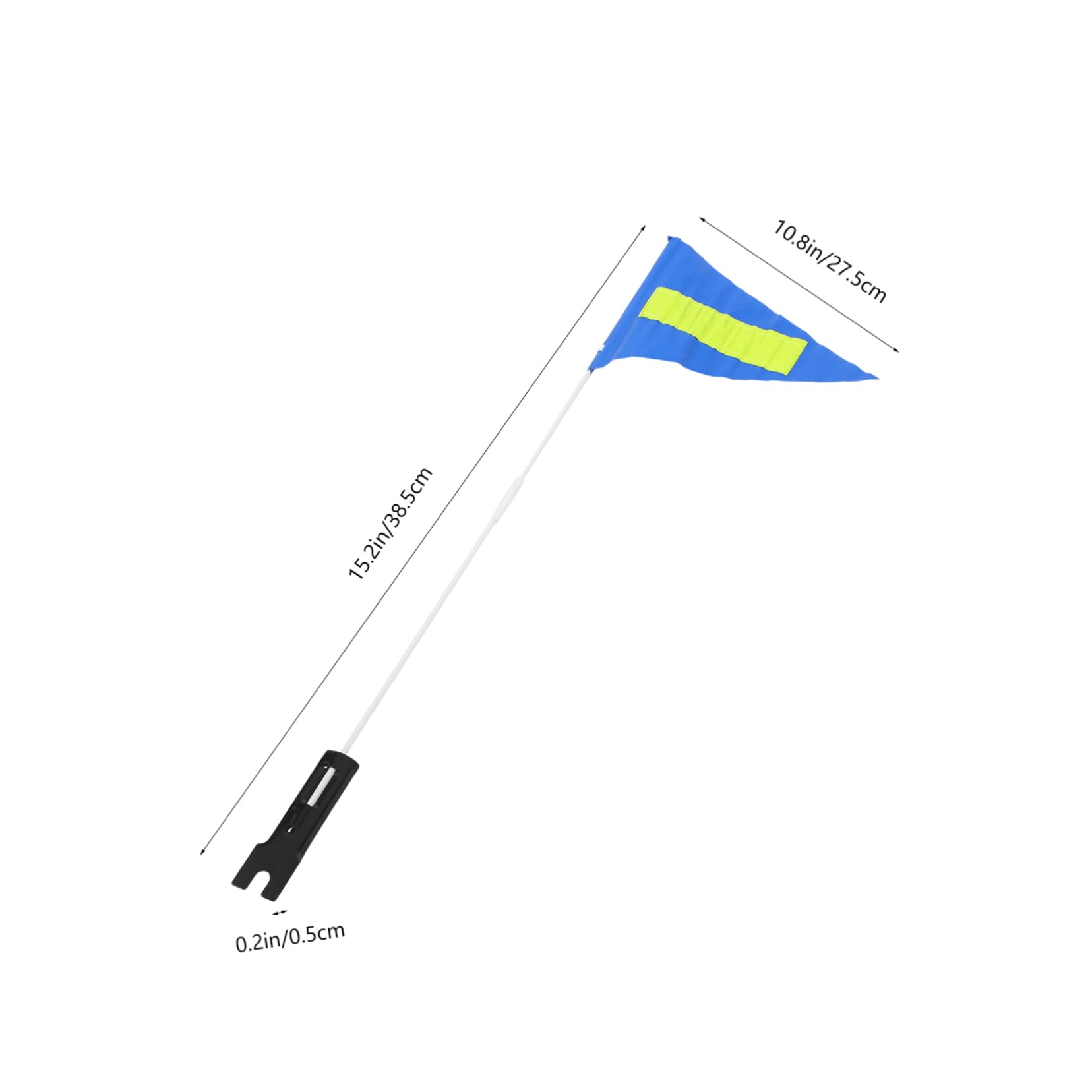 Toyvian 5 Juegos asta de bandera remolque de bicicleta bandera de seguridad ciclista de bicicleta al aire de ciclismo profesional plastico abs