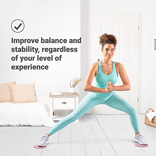 Core Sliders – Dual Sided Fitness Sliders For Hardwood Or Carpeted Surfaces – Ideal For Ab & Core Workouts – Includes Ebook Of Exercises & Workouts (Rose Gold) #TOP4