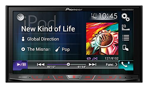 Pioneer 6.8" Double Din Touchscreen Display, Apple Iphone And Android Music Support, Bluetooth In-Dash Am/Fm Front Usb Digital Multimedia Car Stereo Receiver/Free Alphasonik Earbuds #TOP6