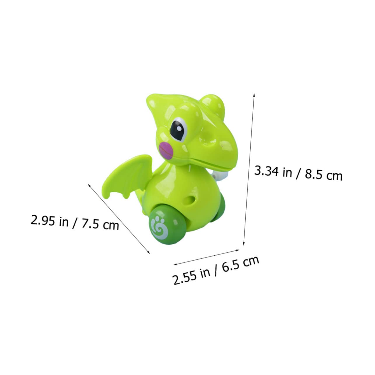 HANABASS 8pcs Dinosaur Clockwork Creative Wind Up Dinosaurs for Stimulates Hand Eye Coordination Safe and Adorable Design Present Random Color