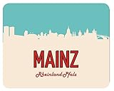 Größe 24 x 19 cm Mousepad Mainz Skyline