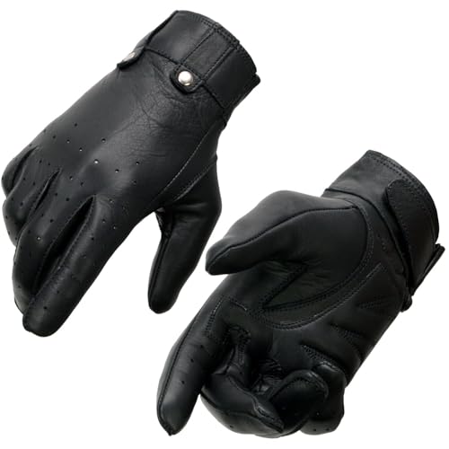 Image of Milwaukee Leather Women's Leather Lightweight Motorcycle Lined Driving Hand Gloves - X-Small