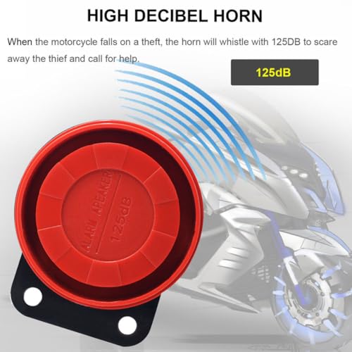 Alarma para motocicleta con protección anticorte de línea y bocina de alta potencia 5