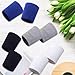 CREATCABIN 8 Pcs Sports Wristband Wrist Sweatbands Tennis Wristbands Cotton Sweat Absorbent Breathable Stretchy Athletic for Competition Basketball Football Tennis Running Working Out (4 Colors)