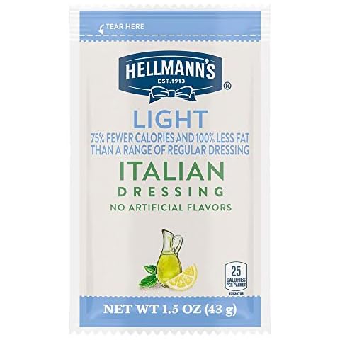 Hellmann's Light Italian Salad Dressing Portion Control Sachets, 1.5 oz, Pack of 102 Cover