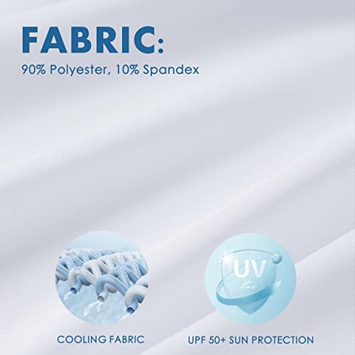 Willit Girls' Sleeveless Polo Shirts Golf Tennis Polo Lightweight Shirts Quick Dry White M #TOP2