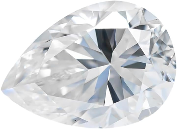 Wholesale White D Color Moissanite Loose Gemstones VVS1 3x5-9x13mm 1ct 2ct Pear cut Loose Stone With Certificate