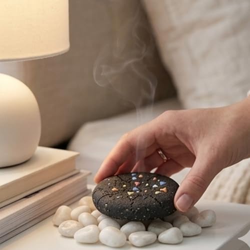 Difusor aromático eléctrico de cerámica forma galleta miniatura 3