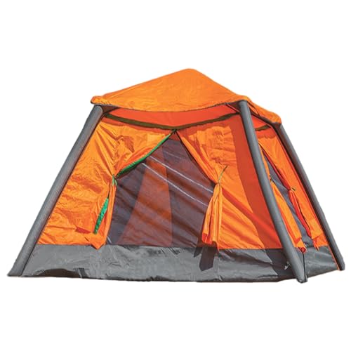 Tienda de campaña Hinchable para Exterior, Tienda de campaña Resistente a la Intemperie con ventilación por los Cuatro Lados, Tienda de Aire para 4 Estaciones, Tienda Oxford de fácil Montaje Camping