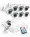Produktbild ZOSI 8CH 5MP Überwachungskamera Set Aussen, 8CH 2TB HDD DVR mit 8 Wasserdicht 1920P Video Kamera CCTV System, Bewegungserkennung, 36M IR Nachtsicht