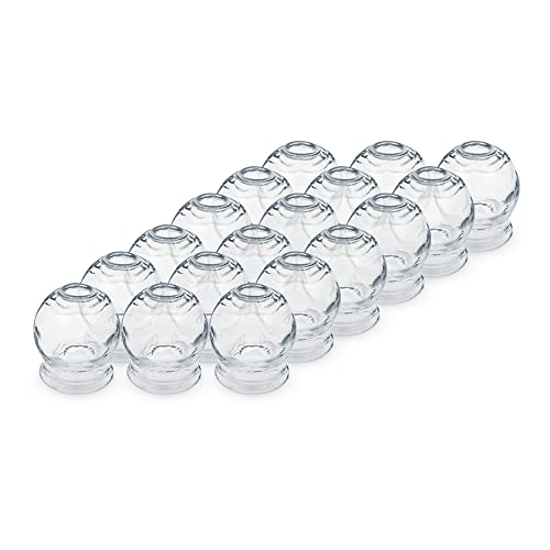 Juego de ventosas de cristal para masaje al vacío, cupping Banki, vasos para ventosaterapia