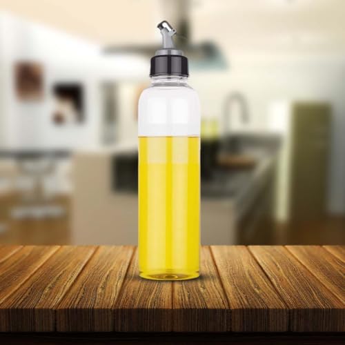 Image of Plastic Oil Dispenser Bottles for Kitchen | Leak-Proof Cooking Oil Container with Measuring Scale| Easy Pouring Oil Bottle for Home & Restaurant Use (2 x 1000ml) Pack of 2, Clear