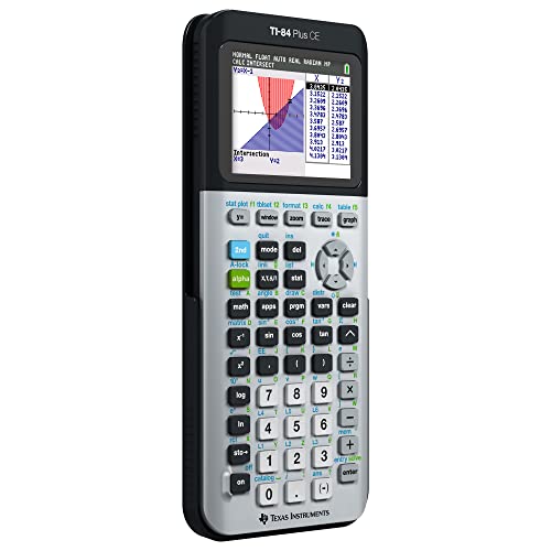 Image of Texas Instruments TI-84 Plus CE Graphing Calculator, Galaxy Gray