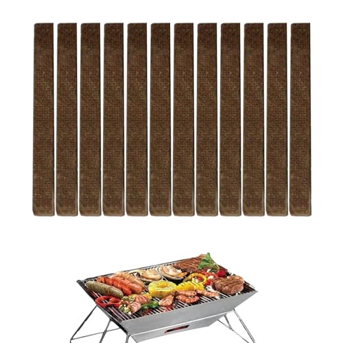 Huasean Accendifuoco per caminetto, Bastoncini accendifuoco | Bastoncini di Cera per Legna da ardere,12 Pezzi di Piccoli ceppi Naturali per Accendere Fuoco, accendifuoco per Stufa a Legna per