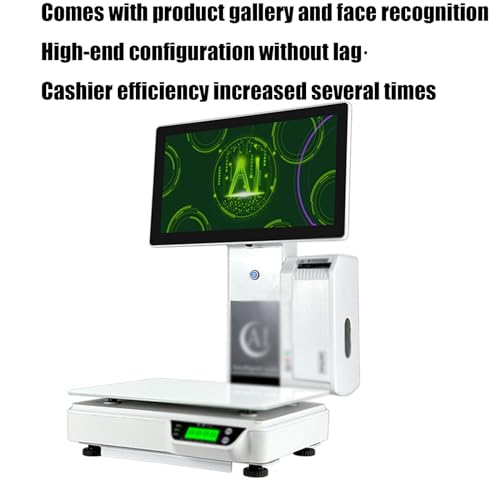 Báscula electrónica con impresora y reconocimiento facial miniatura 4