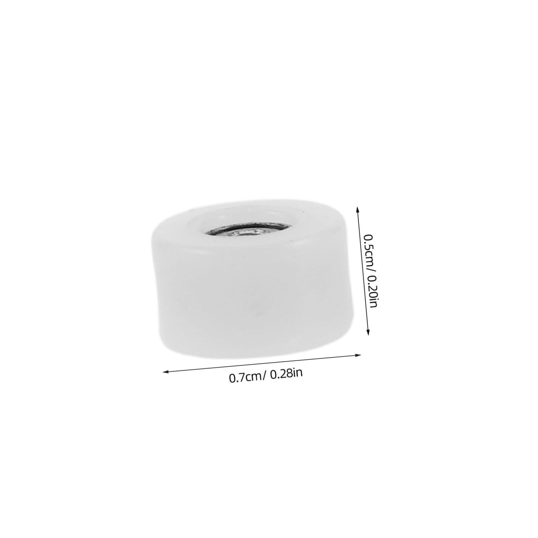 NAMOARLY Finger Skateboard Wheel Replacement 4pcs Mini Wheel with Bearings White for Smooth and Sturdy Performance