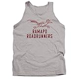 Ramapo College Official One Color Road Runners Logo Unisex Adult Tank Top,Athletic Heather, 2X-Large
