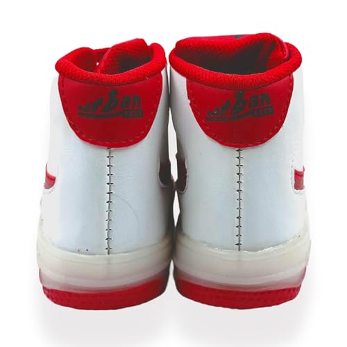 Image of LED Light Casual Trendy Sneakers, Unisex Lace Up Sports Summer Shoes