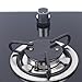 Single Gas Cooktop, 1 Burner LPG RV Caravan RV Cooktop Stove with Tempered Glass Lid, 1.8Kw Stainless Steel Single Countertop Gas Stove for Outdoor Apartments, Boat, Car, Camping