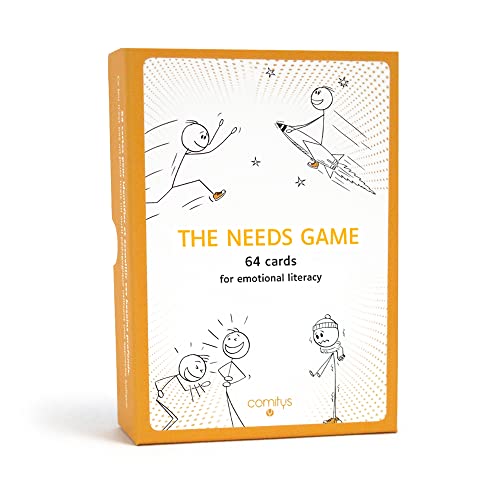 The Needs Game | 64 flashcards for Emotional Literacy | Non-Violent Communication Teaching Tool | 177 Needs to Discover | Pedagogical Tool | Self Expression