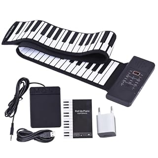 TOYANDONA 1 Ensemble 88 Rouleaux 88 Touches De Piano Piano Électronique Portable Clavier En Silicone Piano Instrument De Musique Piano Pour Débutant 88 Touches Piano Pliable 88 Touches - Les Beatles, Paul McCartney, John Lennon, RIngo Starr, George Harrison