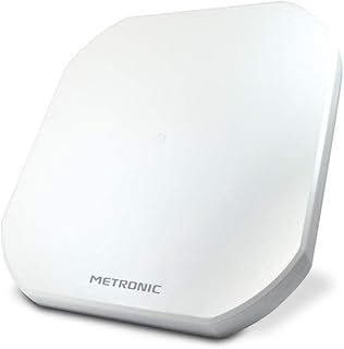 Metronic 498147 - Parabollo satélite Plano (2 Salidas), Color Blanco