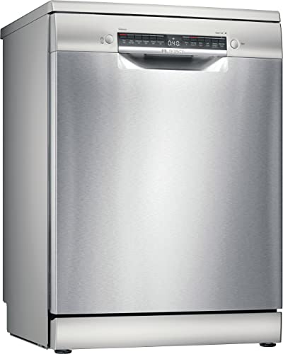 Bosch Home & Kitchen Appliances Bosch Series 4 SMS4HKI00G Dishwasher with 13 place settings, ExtraDry, Rackmatic, Silence Programme, Freestanding, Silver Inox