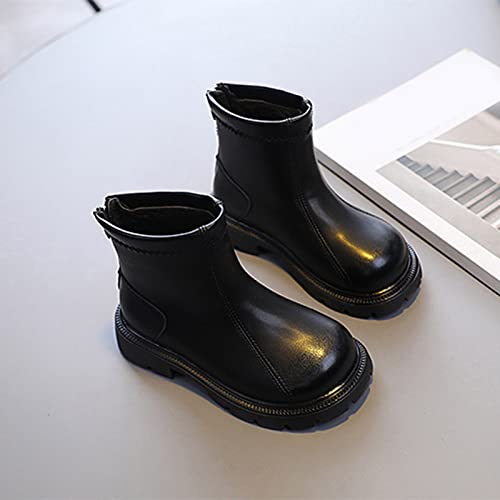 Fashion Spring And Autumn Children's Boots Boys' And Girls' Ankle Boots Thick Soles Non Slip Warm Baby Boots for4