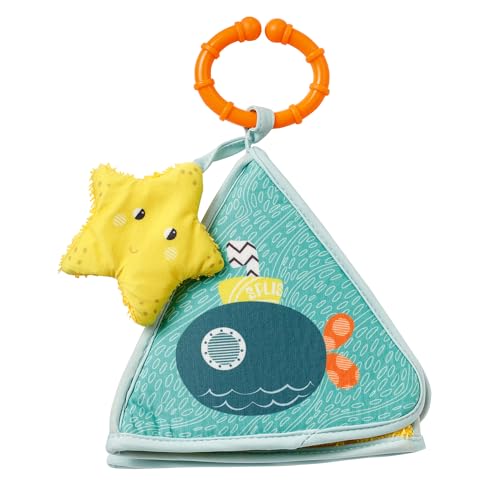 Fehn Badespielzeug U-Boot Badebuch – Baby Spielzeug für die Badewanne - Wasserspielzeug für fröhlichen Badespaß – Badewannenspielzeug für Babys und Kleinkinder ab 0+ Monaten