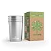 Bicchiere Acciaio Inossidabile 10 once/ 300ml (Confezione da 4) Tumbler Premium Impilabili Bicchieri da Drink in Metallo