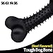 ZGSZ Large Dog Toys Durable Dog Chew Toy for Aggressive Chewers, Indestructible Beef Flavored Tough Dog Bone Natural Rubber Teeth Cleaning Chews Non-Toxic Toy for All (Black)